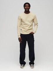 Superdry Nude Essential Logo Crew Sweatshirt - Image 2 of 3