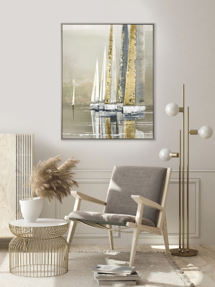 Art Marketing Golden Sails Wall Art - Image 1 of 2