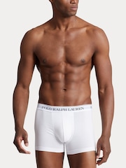 Серый/белый/черный принт с пони - Polo Ralph Lauren Stretch Cotton Boxers 3 Pack - Image 5 of 6