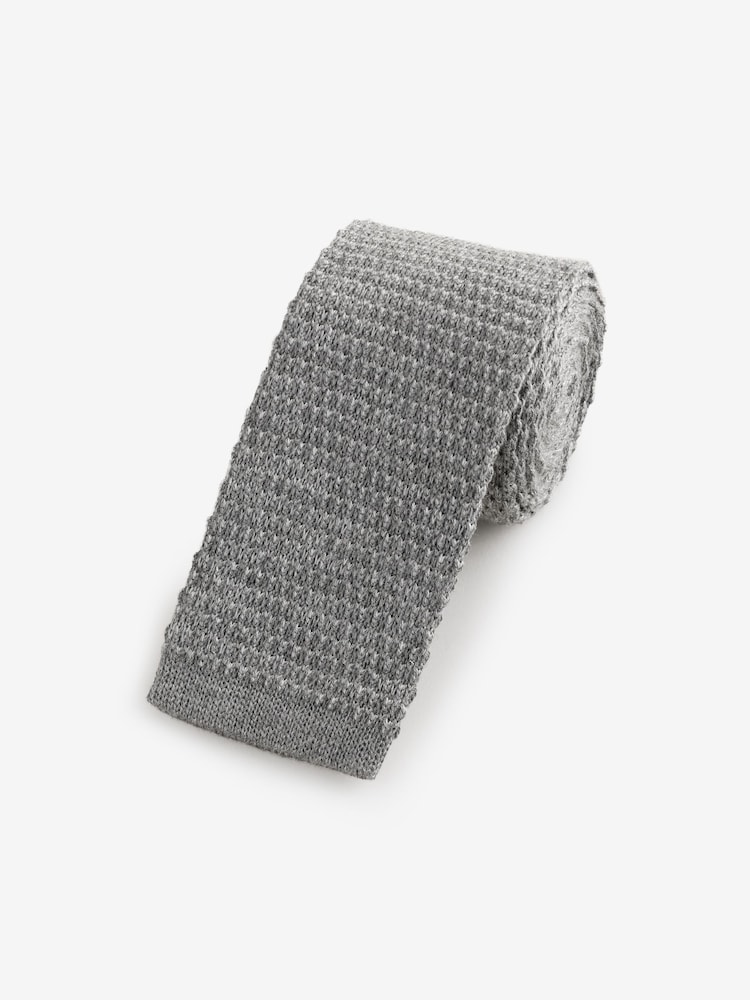 Barbour® Grey Knitted Tie - Image 1 of 3