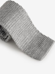 Barbour® Grey Knitted Tie - Image 2 of 3