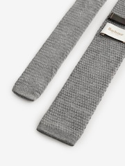 Barbour® Grey Knitted Tie - Image 3 of 3