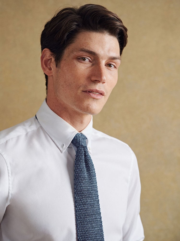 Barbour® Blue Knitted Tie - Image 2 of 6