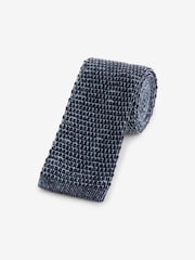 Barbour® Blue Knitted Tie - Image 4 of 6