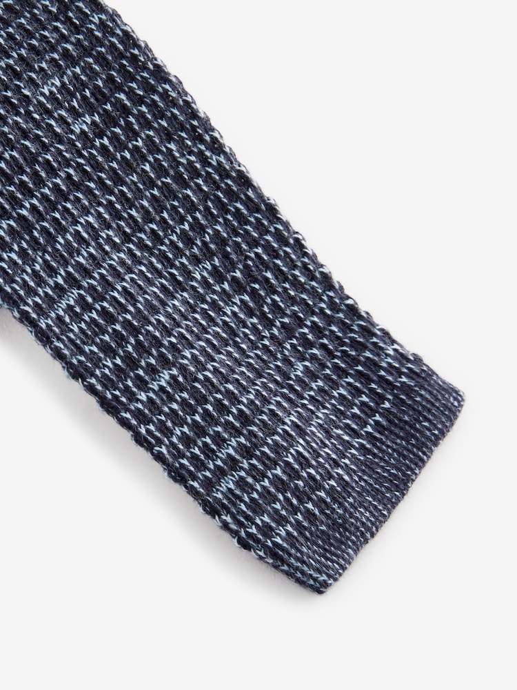 Barbour® Blue Knitted Tie - Image 6 of 6
