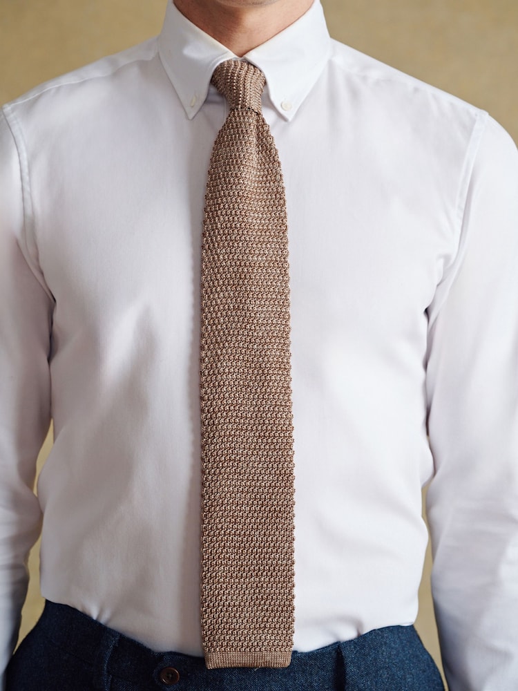 Barbour® Neutral Knitted Tie - Image 2 of 2