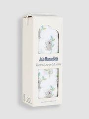 JoJo Maman Bébé White Koala Extra Large Muslin - Image 3 of 4