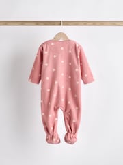 Рожевий - немовля Microfleece Zip Sleepsuits 2 набір - Image 3 of 6