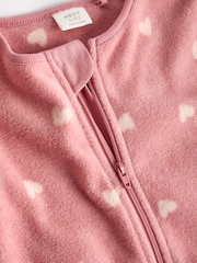 Рожевий - немовля Microfleece Zip Sleepsuits 2 набір - Image 6 of 6