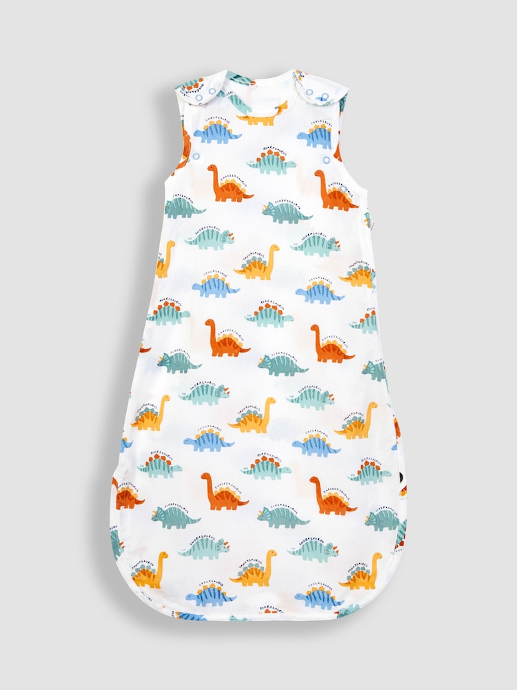 JoJo Maman Bébé Sleepy Dinosaur 1 Tog Baby Sheet Sleeping Bag - Image 1 of 2