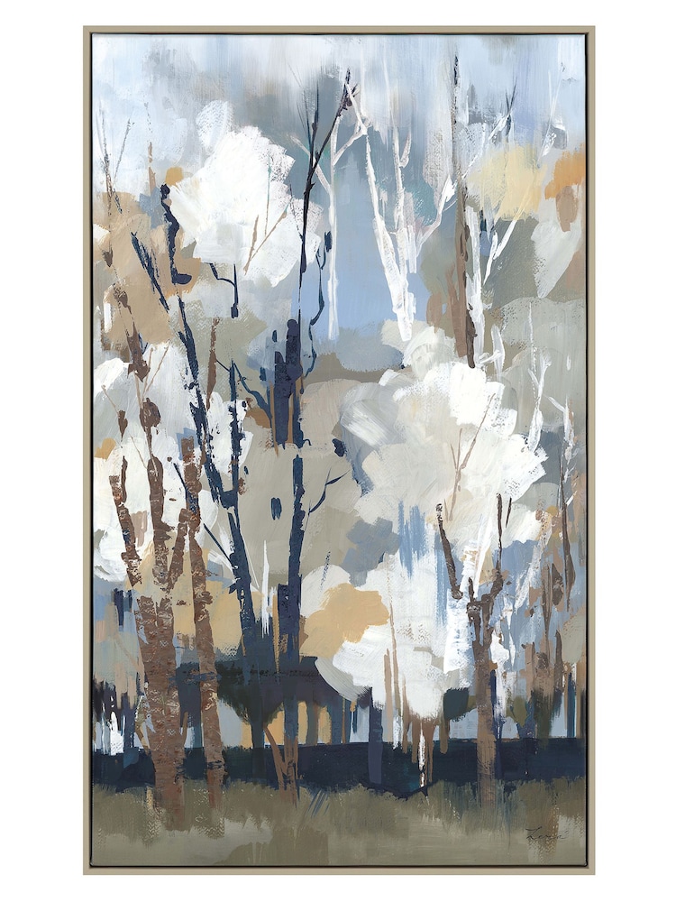 Art Marketing Blue Silversong Birch Wall Art - Image 3 of 3