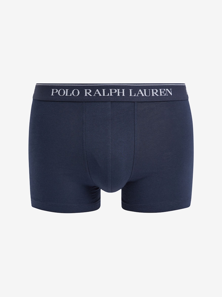 Polo Ralph Lauren Navy Classic Stretch Boxers 5 Pack - Image 2 of 2