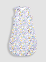JoJo Maman Bébé Lilac Floral 1 Tog Baby Sheet Sleeping Bag - Image 1 of 2