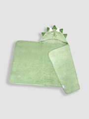 JoJo Maman Bébé Green Dino Large Hooded Towel - Image 3 of 4