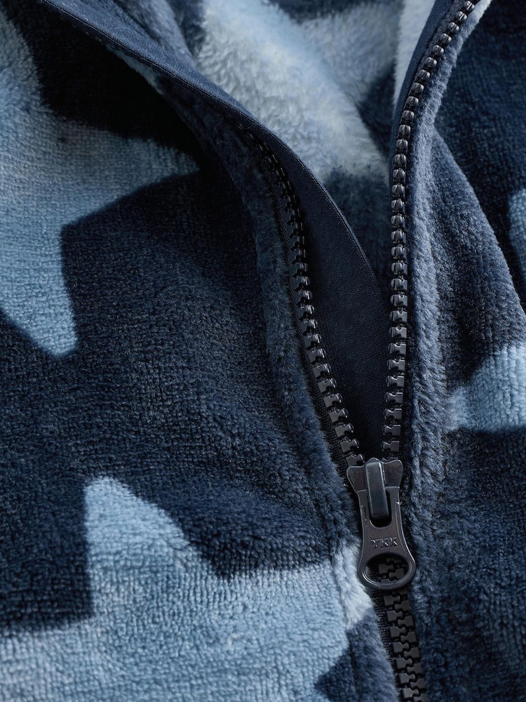 Modra z zvezdami - dojenček Zip Fleece pajac za spanje - Slika 11 iz 11 Modra z zvezdami - dojenček Zip Fleece pajac za spanje - Slika 11 iz 11