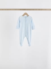 Blue 7 Pack Baby Bear Sleepsuit (0-2yrs) - Image 14 of 16