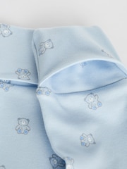 Blue 7 Pack Baby Bear Sleepsuit (0-2yrs) - Image 8 of 16
