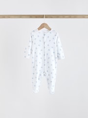 Blue 4 Pack Baby Bear Sleepsuit (0-2yrs) - Image 11 of 11
