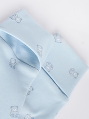 Blue 4 Pack Baby Bear Sleepsuit (0-2yrs) - Image 7 of 11