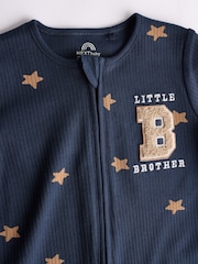Blue Little Brother Baby Family Sleepsuit (0-2yrs) - Image 11 of 14