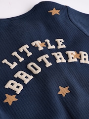 Blue Little Brother Baby Family Sleepsuit (0-2yrs) - Image 13 of 14