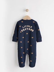 Blue Little Brother Baby Family Sleepsuit (0-2yrs) - Image 7 of 14