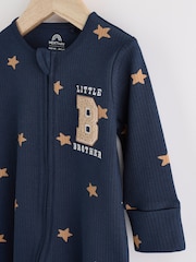 Blue Little Brother Baby Family Sleepsuit (0-2yrs) - Image 8 of 14