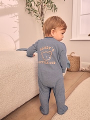 Navy Blue Daddy Baby Family Sleepsuit (0-2yrs) - Image 1 of 11