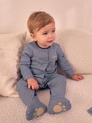 Navy Blue Daddy Baby Family Sleepsuit (0-2yrs) - Image 2 of 11