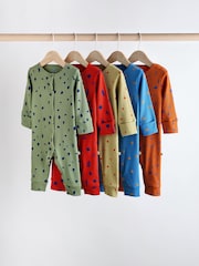 Multi Baby Sleepsuits 5 Pack (0mths-3yrs) - Image 1 of 16