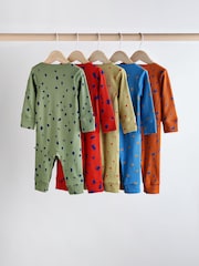 Multi Baby Sleepsuits 5 Pack (0mths-3yrs) - Image 5 of 16