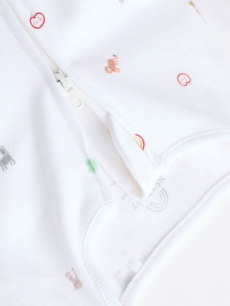 Blanc motif personnage vif - Combinaisons de nuit Bébé 100% coton (0-2ans) - Image 10 of 13
