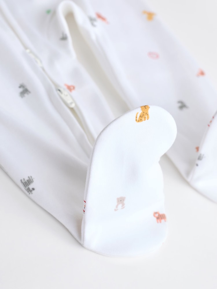 Blanc motif personnage vif - Combinaisons de nuit Bébé 100% coton (0-2ans) - Image 11 of 13