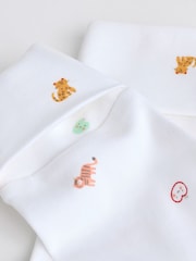 White Bright Character 4 Pack Baby 100% Cotton Sleepsuits (0-2yrs) - Image 13 of 13