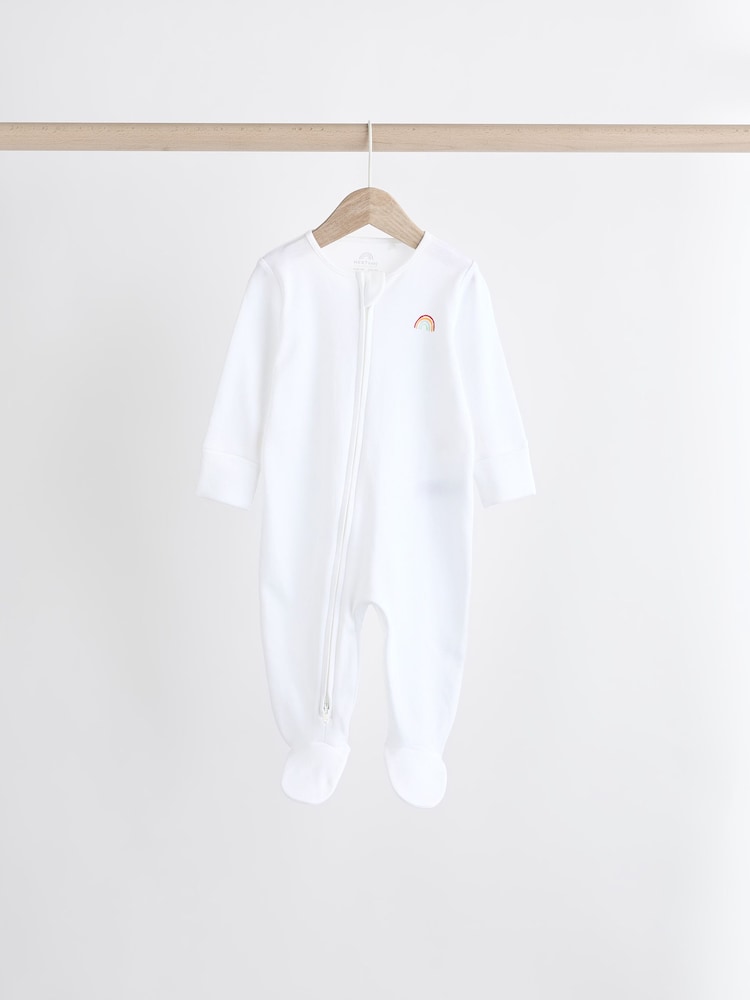 Blanc motif personnage vif - Combinaisons de nuit Bébé 100% coton (0-2ans) - Image 6 of 13