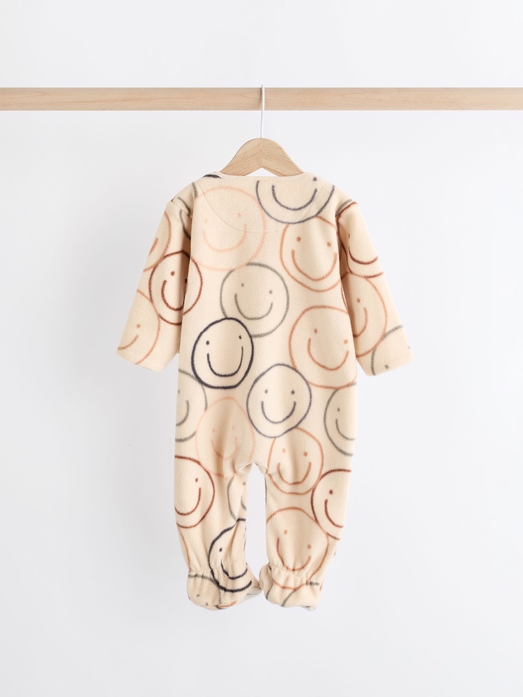 Neutral Fleece Sleepsuits 2 Pack - Image 3 of 9