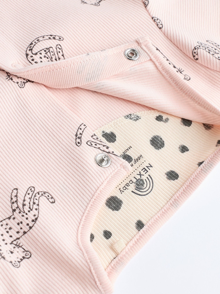 Rosa Monochrom - Baby-Schlafanzüge, fußlos, 4er-Pack (0Monate–3Jahre) - Image 10 of 14