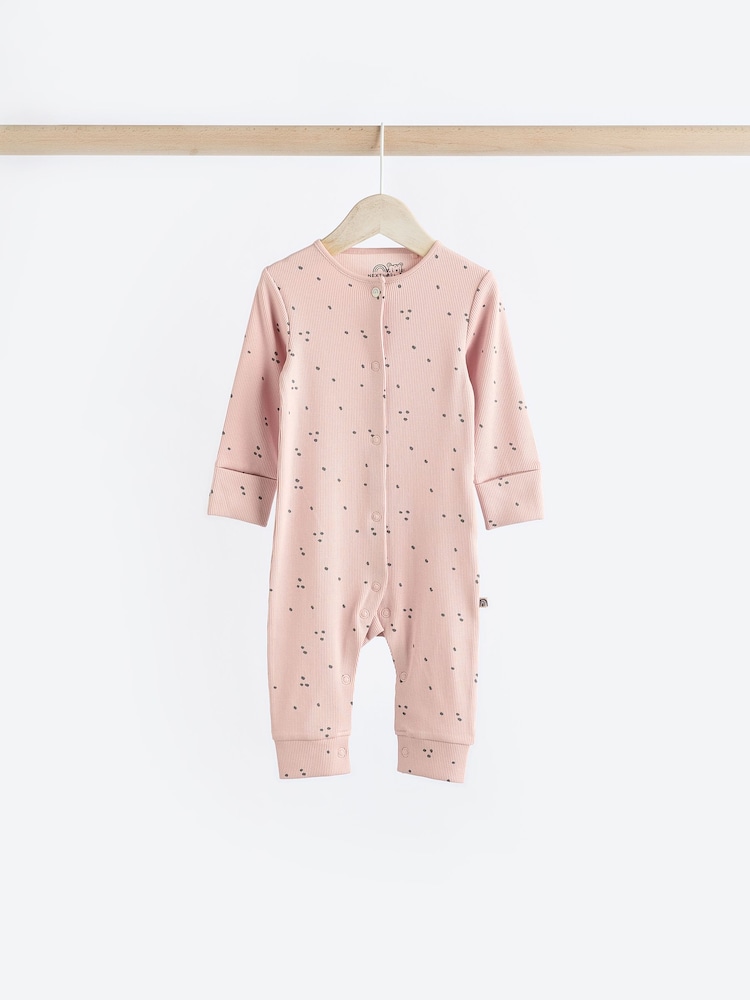 Rosa Monochrom - Baby-Schlafanzüge, fußlos, 4er-Pack (0Monate–3Jahre) - Image 5 of 14