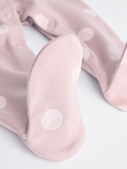 Pink 7 Pack Baby Sleepsuits (0mths-3yrs) - Image 14 of 17