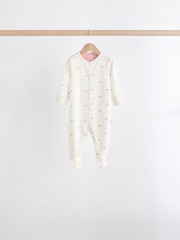 Pink 7 Pack Baby Sleepsuits (0mths-3yrs) - Image 9 of 17