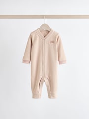 Pink/Grey Baby 100% Cotton Footless Sleepsuits 3 Pack (0mths-3yrs) - Image 3 of 14