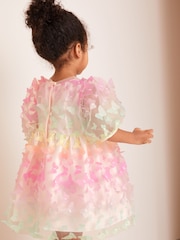 Lipsy Pink 3D Rainbow Butterfly Dress (3mths-5yrs) - Image 3 of 4