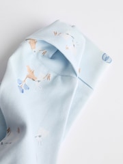 Blue Delicate Elephant Baby Embroidered Sleepsuits 3 Pack (0-2yrs) - Image 10 of 13