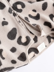 Neutral Animal Baby Microfleece Zip Sleepsuits 2 Pack - Image 8 of 10