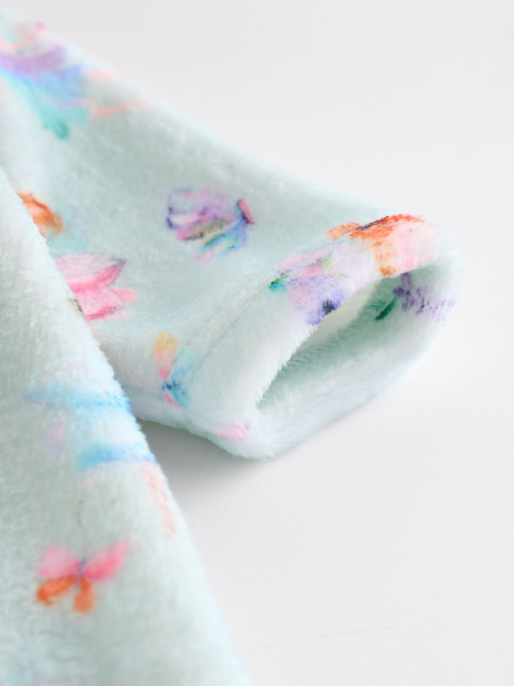 Mint Green Fairy Baby Zip Fleece Sleepsuit - Image 5 of 7