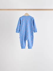 Multi Baby Footless Two Way Zipped 100% Cotton Sleepsuits 5 Pack (0mths-3yrs) - Image 11 of 19