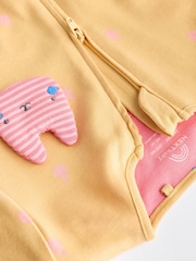 Multi Baby Footless Two Way Zipped 100% Cotton Sleepsuits 5 Pack (0mths-3yrs) - Image 13 of 19