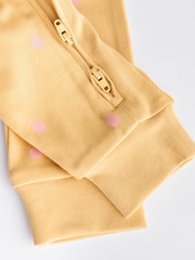 Multi Baby Footless Two Way Zipped 100% Cotton Sleepsuits 5 Pack (0mths-3yrs) - Image 15 of 19