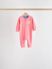 Multi Baby Footless Two Way Zipped 100% Cotton Sleepsuits 5 Pack (0mths-3yrs) - Image 3 of 19