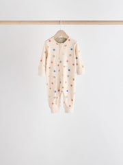 Multi Baby Footless Two Way Zipped 100% Cotton Sleepsuits 5 Pack (0mths-3yrs) - Image 7 of 19